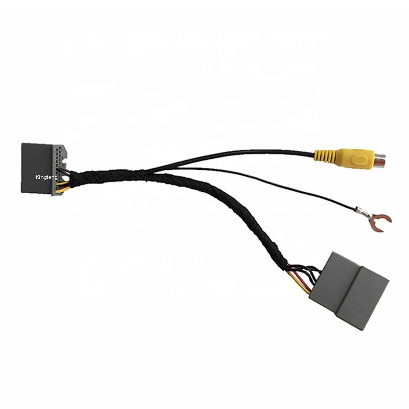 24Pins Car Rear View Camera RCA Adapter Connector Wire Harness for 2009-2015 Honda City XRV HRV Vezel