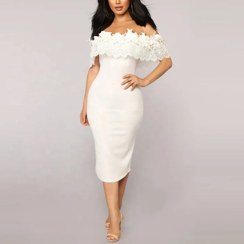 off shoulder designer dress