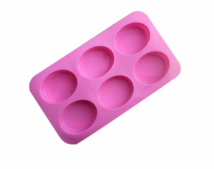 SENHAI 3 Moules Silicone Forme Œuf 8 Cavités - Rose Bleu Marron Pour Chocolat, Gâteaux, Glaçons