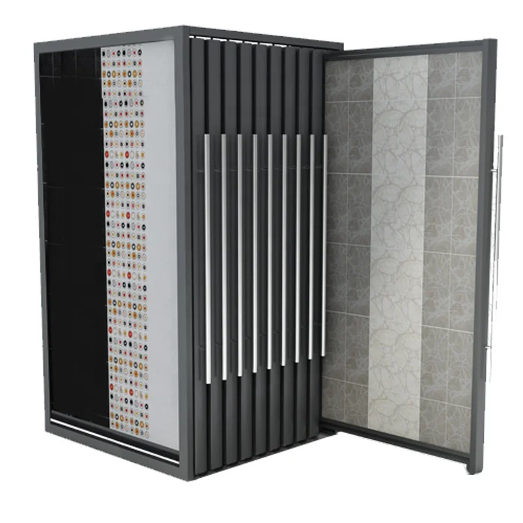 EliteFlexRetract Free Standing Tile Rack Display Retail Store Showroom Acrylic Shelves