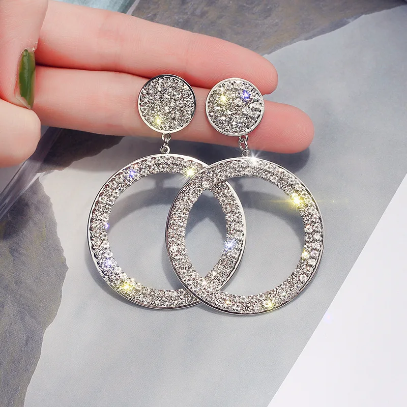 big white stone earrings