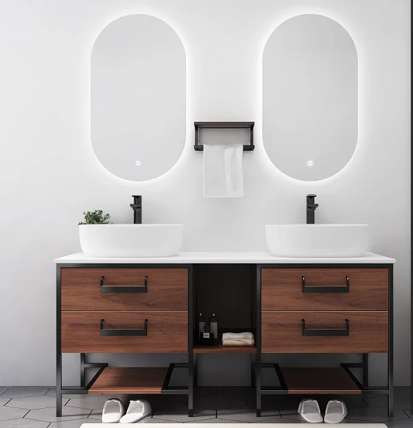 Luxury Stainless Steel Mirror Corner Waterproof Double Sink Bathroom Cabinet With Led Light Buy Double Sink Bathroom Cabinet Corner Bathroom Cabinet Stainless Steel Bathroom Cabinet Mirror Product On Alibaba Com