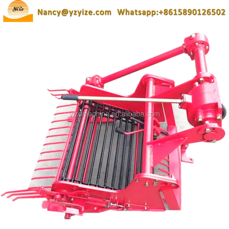 Mini Double Rows Tractor Mounted Onion Cassava Sweet Potato Murphy Carrot Turmeric Harvester