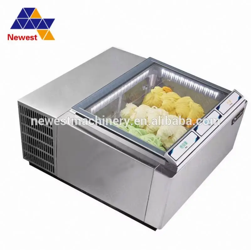 CE Approved Mini Display Freezer for Ice Cream & Gelato - Compact