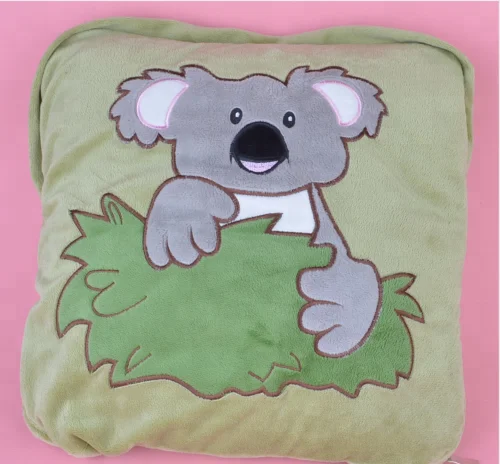 stuffed animal with blanket inside