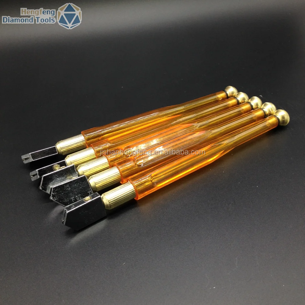 Factory Product Glasses Cuttung Tools Plastic Handle Manual Diamond Tip Glass Cutter