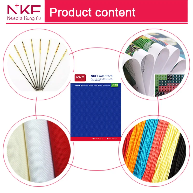 Вышивка крестиком NKF «кролик в чашке» 11ct 14ct для украшения дома