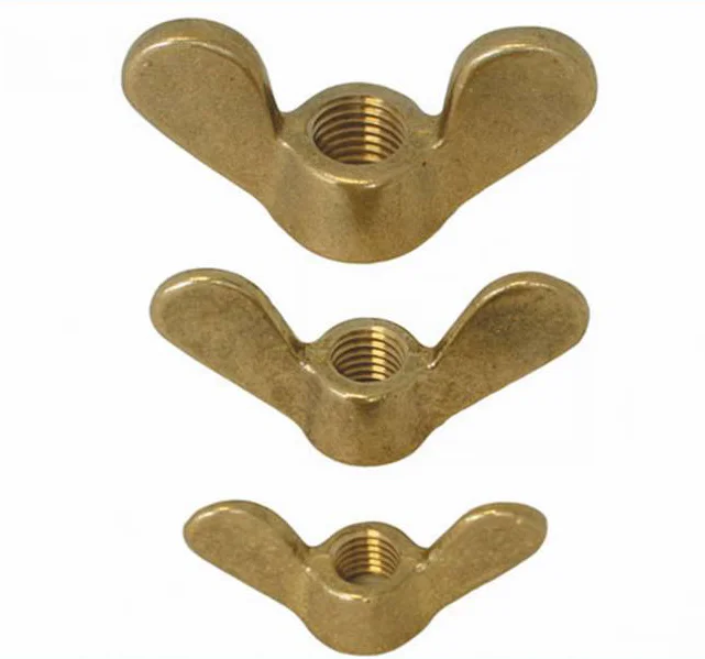 Factory Supply Din 314/din 315 Brass/copper/bronze Butterfly Wing Nut Buy Brass Wing Nut