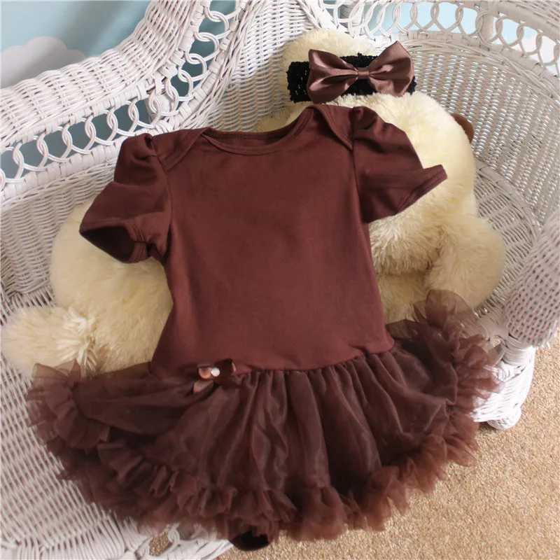 brown baby dress Chocolate Pintuck Gathered Dress – 100% Cotton Fully Lined Dress with – Yo  Baby India main image 1