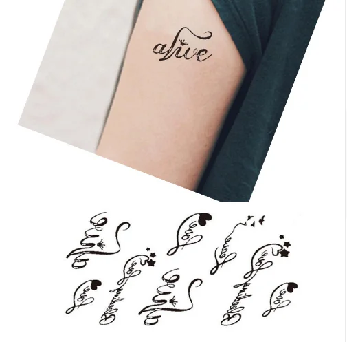 Y Letter Temporary Tattoo set of 3 - Etsy Norway