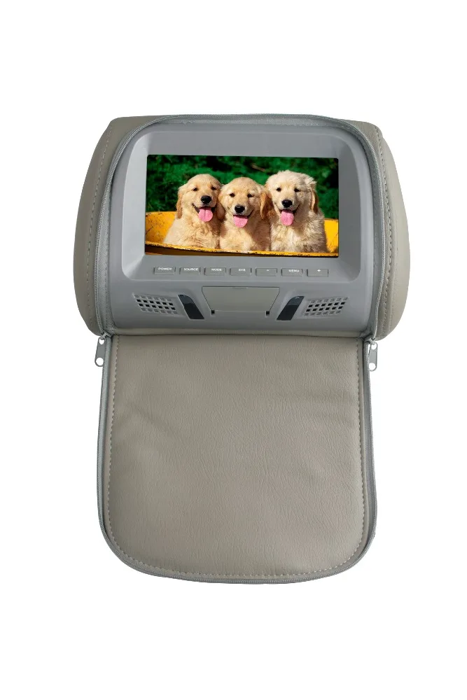 【未使用】 Luocute Headrest TFT-LCD グレー モニター 7inch TFT LCD Headrest Monitor - Universal Car Entertainment