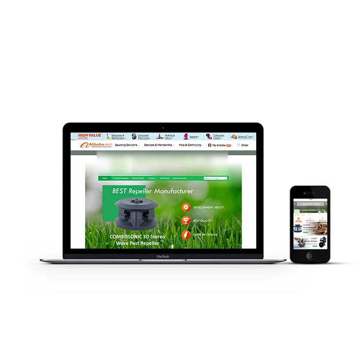 Дизайн онлайн-магазина Alibaba