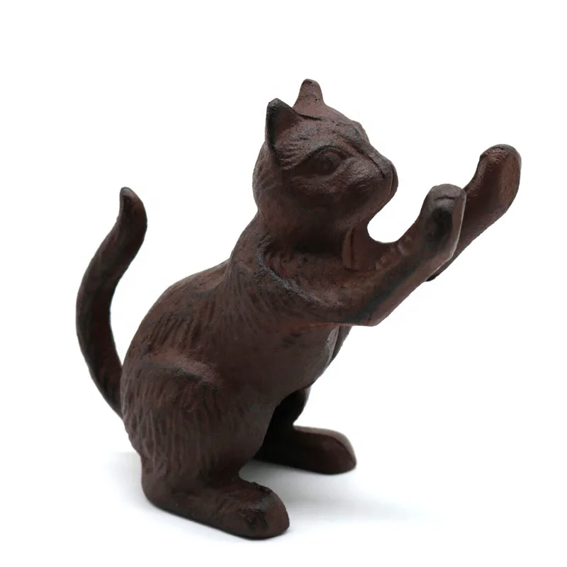Винтажные чугунные украшения для кошек