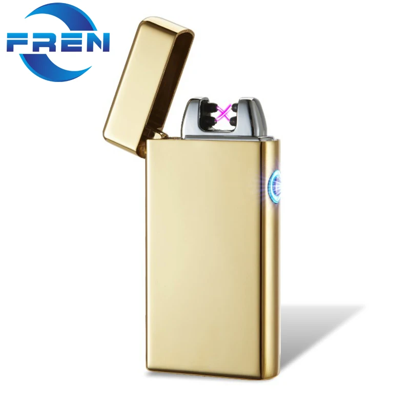 free cigarette lighters OEM Logo Free Rechargeable Dual Arc USB Lighter Classic Design for Party  and Cigarette Usage Available for Bulk Buy