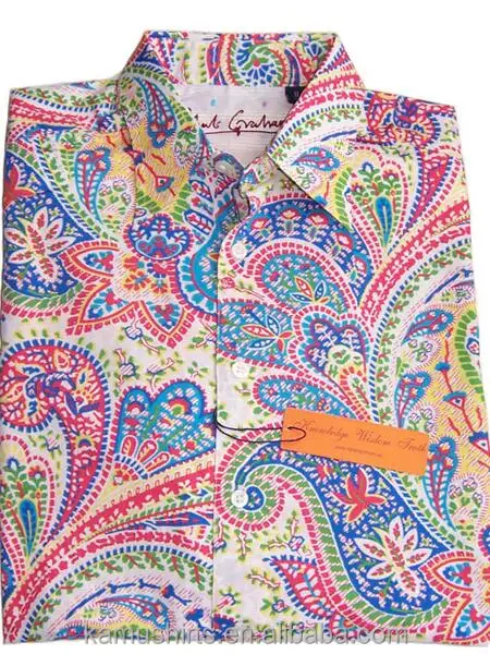 paisley print dress shirt