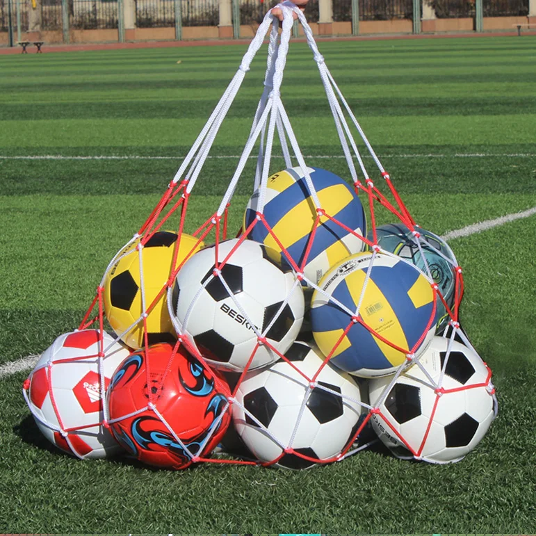 Mococity Hotsellhome New Portable Nylon Net Bag Ball Carry Mesh Volleyball Basketball Football Soccer 