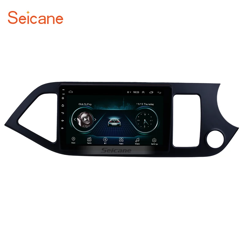 9 Inch Android 11.0 Support Mirror Link Rearview Camera Music  Car Radio GPS Navigation System for 2011-2014 KIA Morning RHD