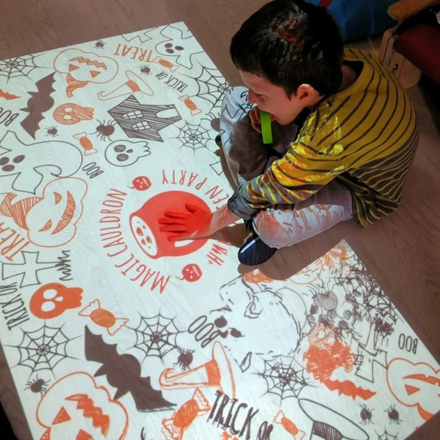 Chariot 3D Animation Interactive Floor Projector System with Free Football Soccer, Pond, Flower, Piano, Fish and so on Effects.