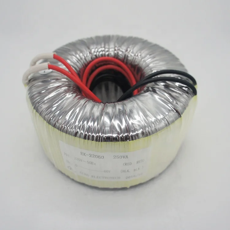 Single-Phase Toroidal Power Transformer for Audio Amplifiers 12v 18v 480v Output 110v 220v 240v Input 50hz 60hz Frequency