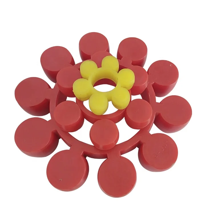 ml Elastic Rubber plum Elastic Spider Flower Jaw Flexible Coupling for Motor