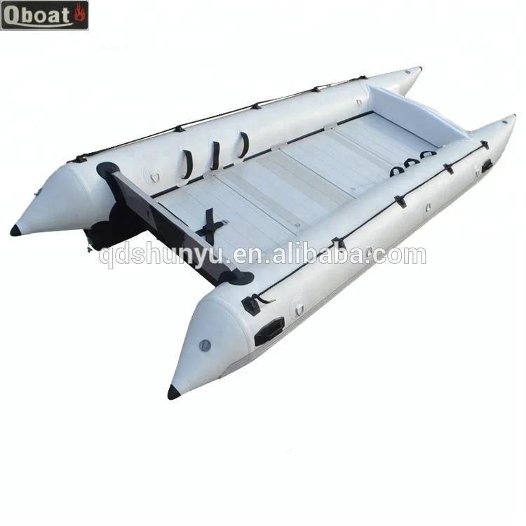 China Manufacturers Factory 15ft Inflatable Catamaran Boat for Sale