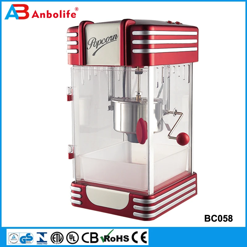 High Quality Mini Cart Puffed Corn Maker Stainless Steel Electric Home Popcorn Machine With Ce Certificate Snack Popcorn Maker