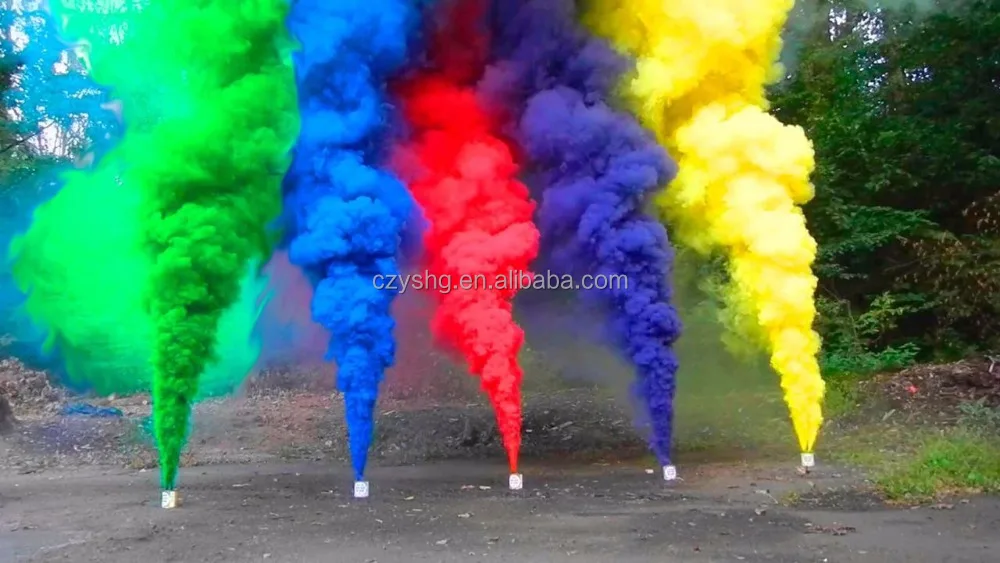 h2i Holi - Shooter 5 stuks in gemengde kleuren, kleur-Bombe Shooter kleurpoeder kanonnen party plezier, 60 g per stuk