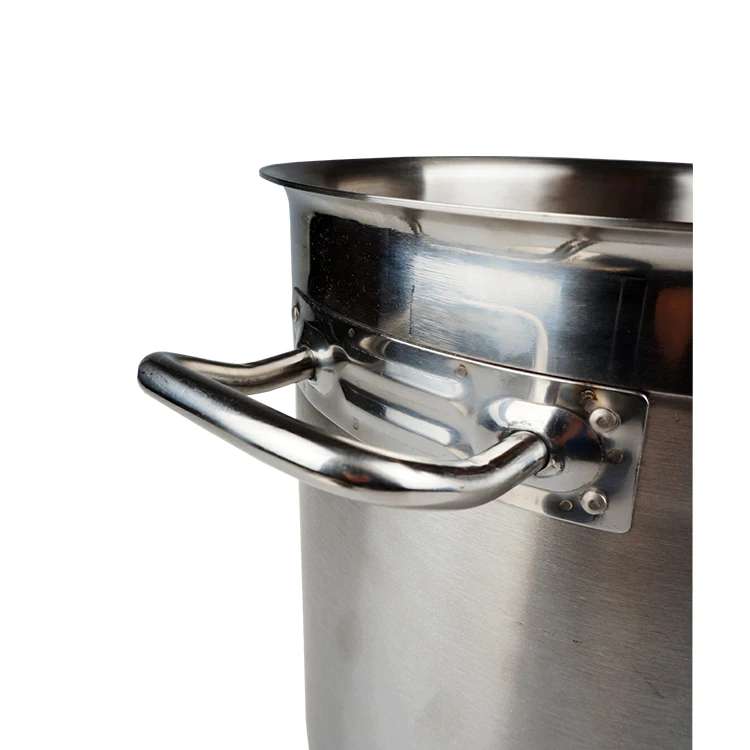 Factory Direct Wholesale Tall Body Stainless Steel square Cooking Stock Pot with Compound Bottom