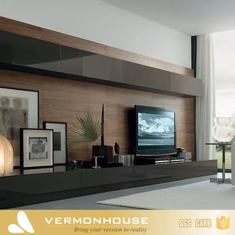 2021 Customized Home Designs Furniture TV Cabinets Wall Units