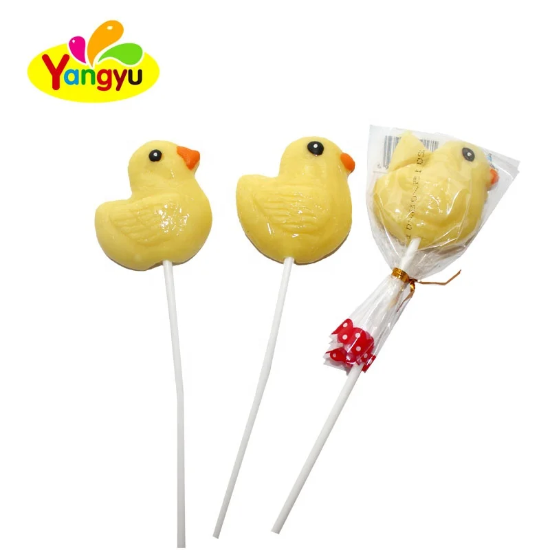 Халяльный сладкий леденец маленькая Желтая утка лимонник вкус банана с