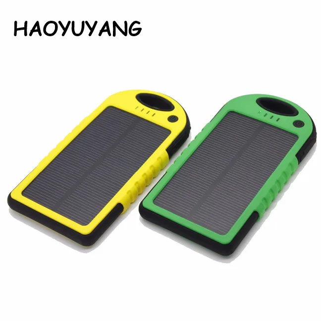 Solar Power Bank 5000mAh Solar Power Banks Mobile Power Bank for IPhone8 Charger
