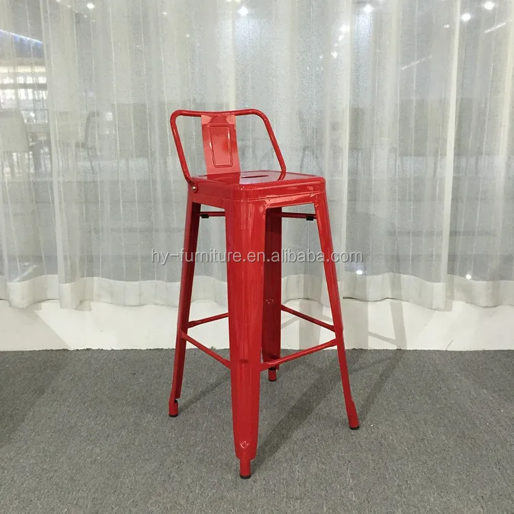 Французский дизайн, винтажный Промышленный металлический стул, барный стул