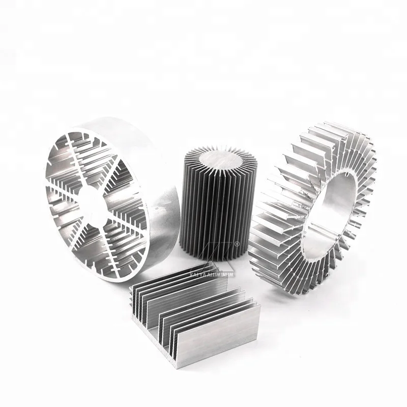 High Quality Custom Colour Aluminum Round Tube Sunflower Flexible Heat Sink Aluminium Extrusion