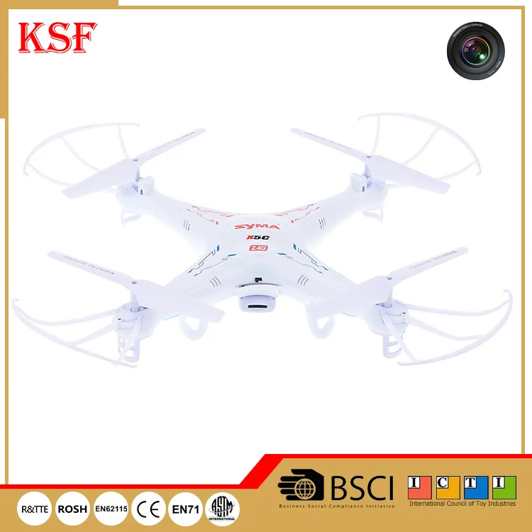 Syma X5C New Coming 2MP HD FPV Camera Drone Quadcopter with LED and Long  Battery Life