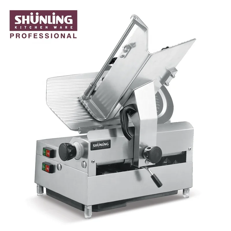 Commercial Automatic Stainless Steel Steak Slicer Machine 220V New Condition for Restaurant Use