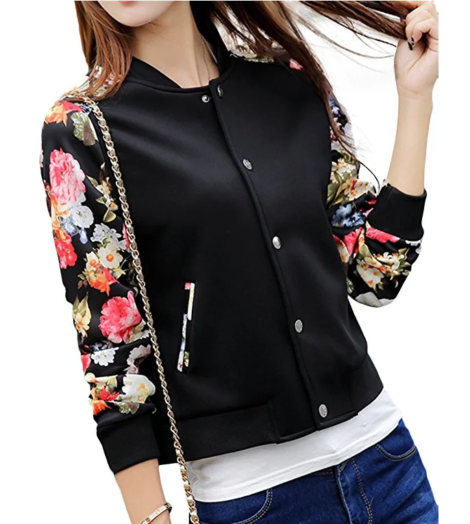 womens floral windbreaker