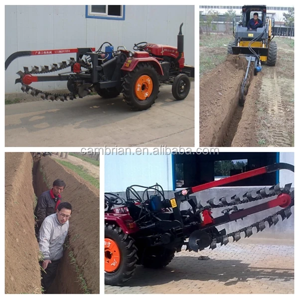 High Efficiency Energy Saving Double Chain Trencher Machine Trencher Teeth