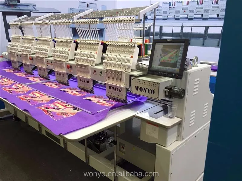 China Factory WONYO 6 Head Monogram Computerized Embroidery Machine Price for Sale