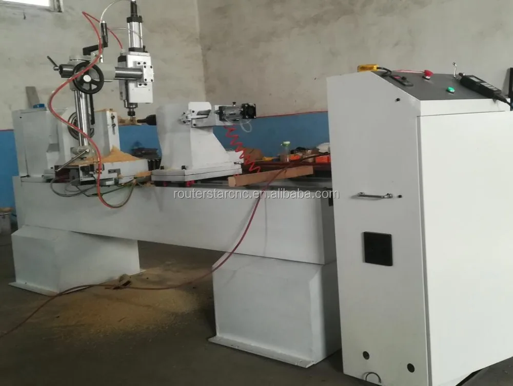 4 Axis 3d Model Cnc Wood Lathe Turning Machine