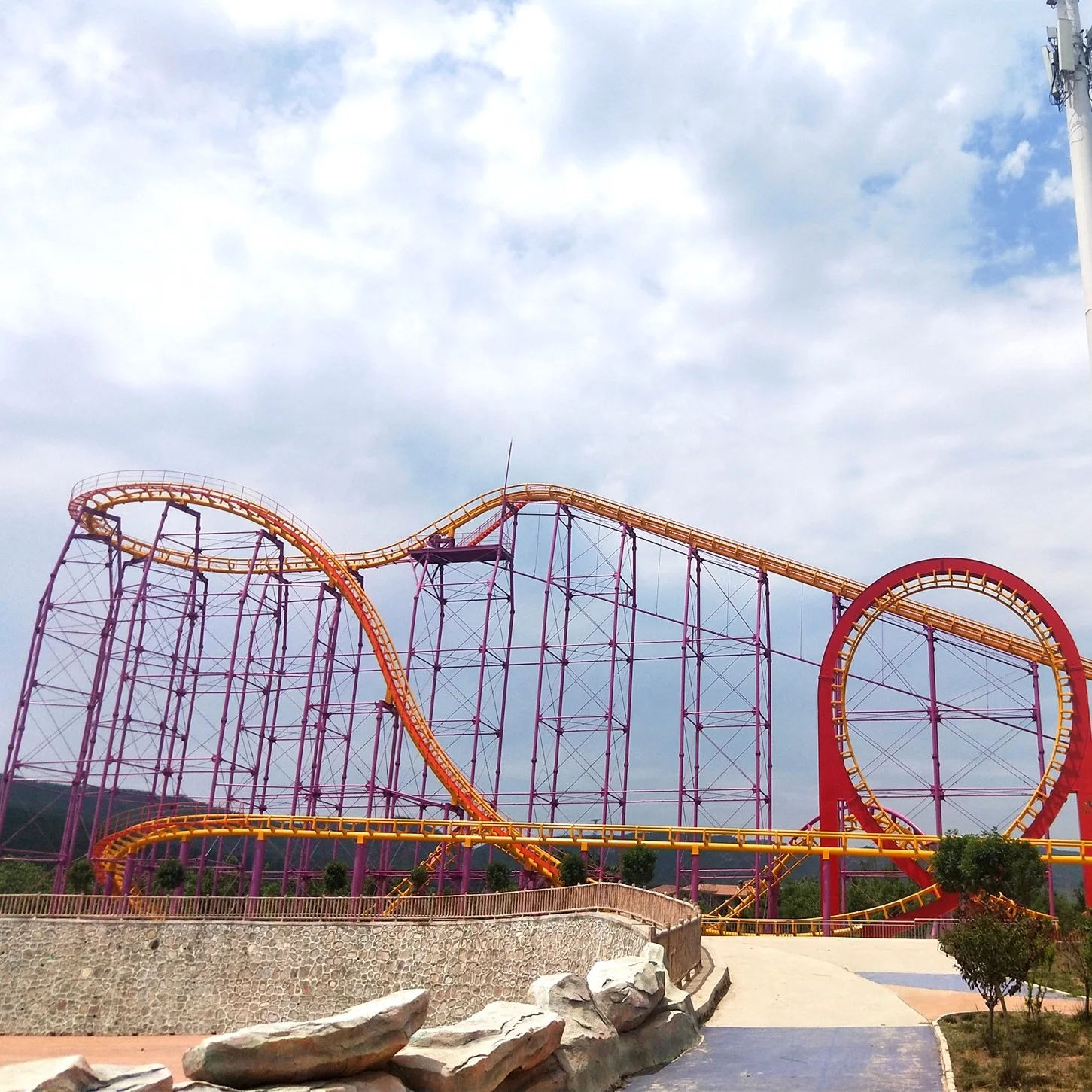 6 петель, супер американские горки в Китае