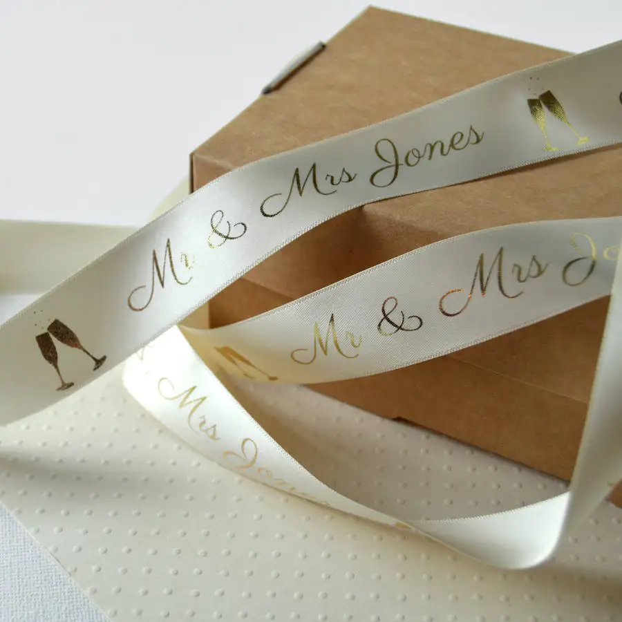 Personalised wedding deals ribbon