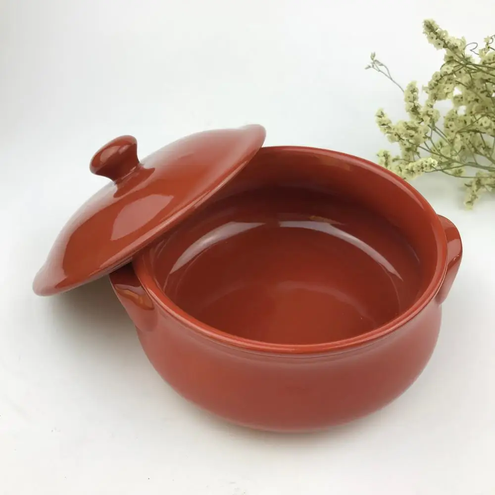 Copyright Applied Stoneware Terracotta Cooking Pot Cooking Pan Sets With Lid and Handle for Kitchenware