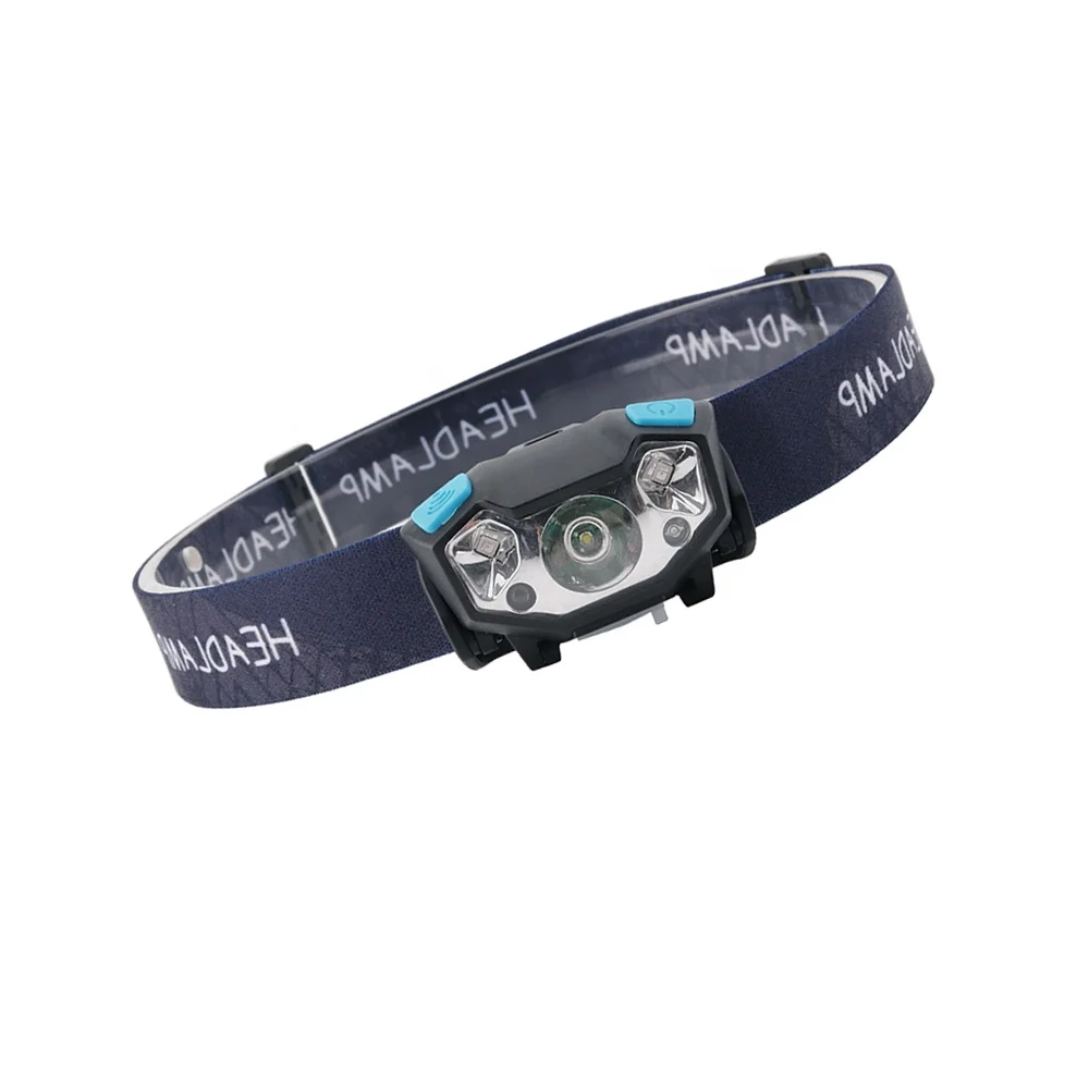 Motion Sensor LED Headlamp USB Rechargeable Headlight Head Torch for Fishing