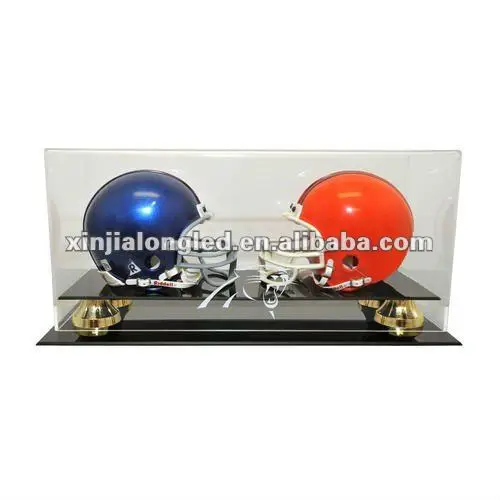 Mini Helmet Acrylic Display Case Acrylic Double Mini Helmet Display