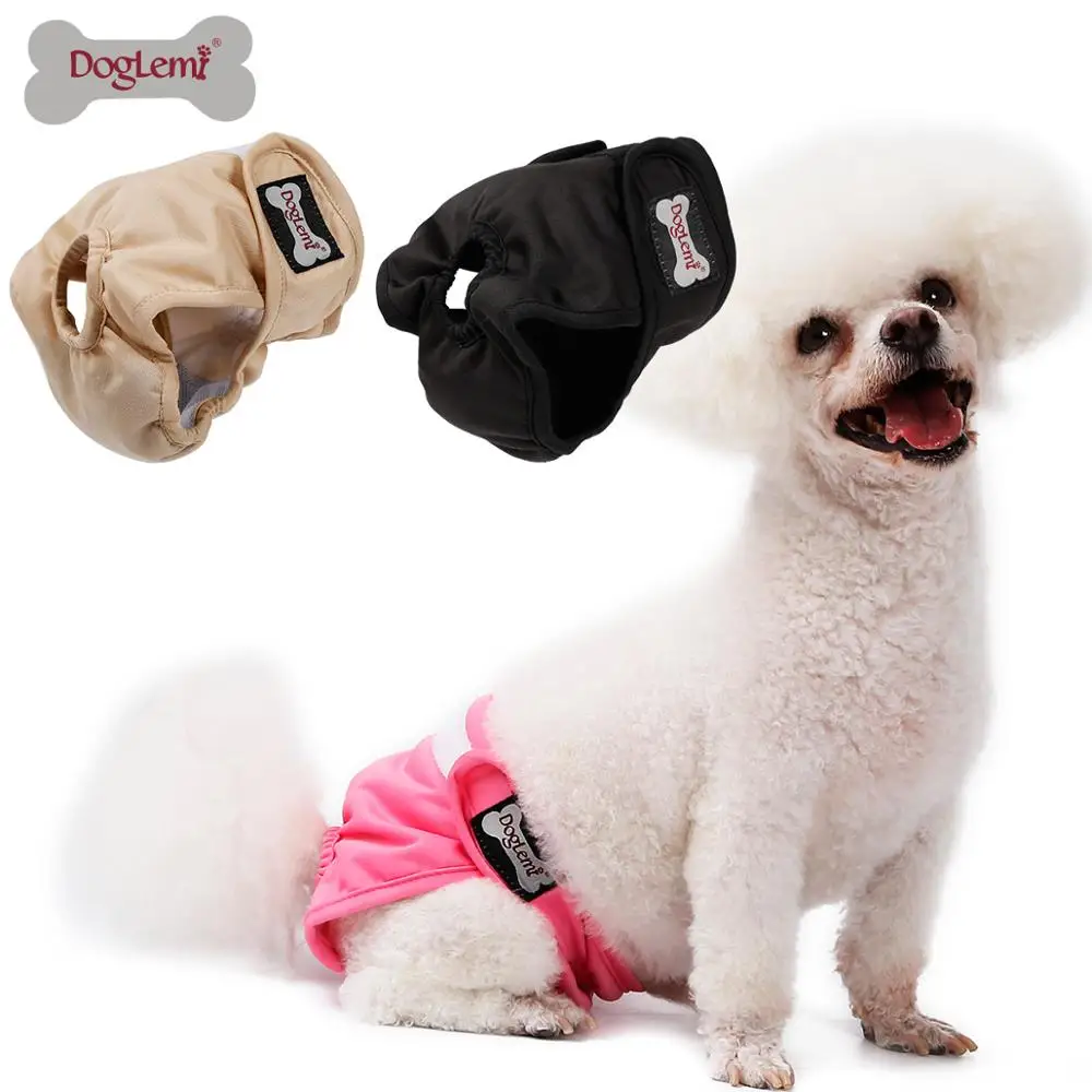 Custom Reusable Pet Dog Diaper Assorted Solid Pattern Washable Female Dog Diapers for Summer or Spring