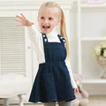 Princess Strap Dress 2016 Summer New Fashion Girls Sleeveless Denim Dress