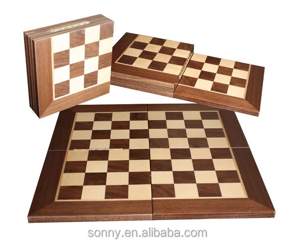 Персонализированная складная деревянная шахматная настольная игра