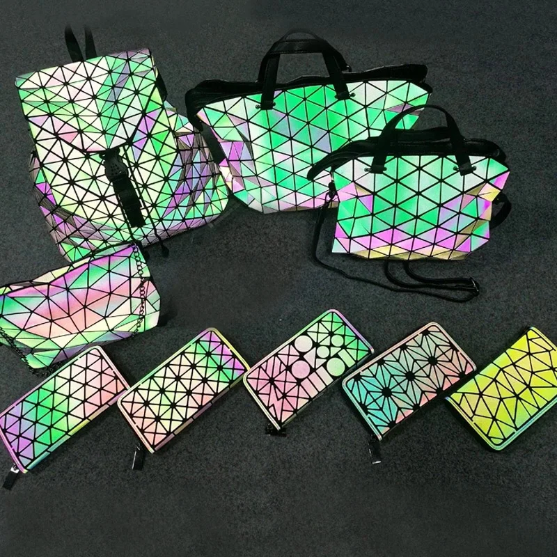 2022 New Hot Sale Geometric Luminous Purses Handbags Color Change Holographic Reflective Bag Buy Geometric Purse Luminous Purses Holographic Reflective Bag Product on Alibaba