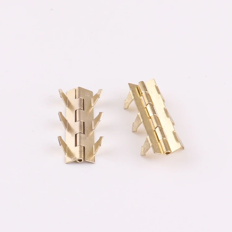 Small Brass Color Metal Jewelry Box Clasp Hinge with Hooks for Wooden Case Suitcase Accessories