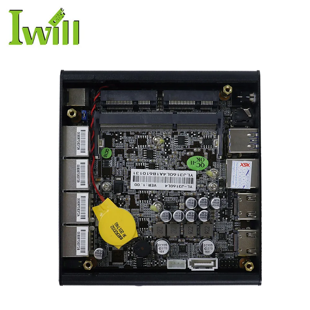 J3160 Quad Core Mini PC with Fanless Firewall & 4GB Video Memory